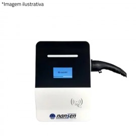 Carregador Veicular Wallbox Para Carro Eletrico 22KW Trifasico 380V - Nansen Cabo Tipo 2 de 3,5m 