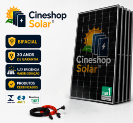 Kit Solar ate 439,92kWh/m 3,66kWp Inversor Sofar 5K - 6 Placas 610W