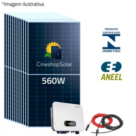 Gerador Solar ate 1.066,00kWh/mes 9,01kWp Inversor Sofar 6K- 13 Placas 700W